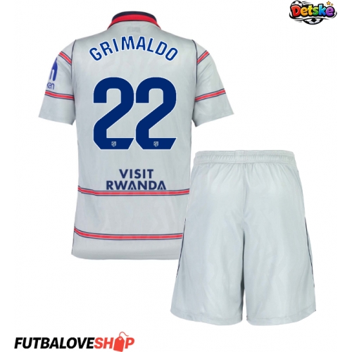 Dres Atletico Madrid Alejandro Grimaldo #22 Tretina pre deti 2026-27 Krátky Rukáv (+ trenírky)